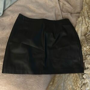 Lulus faux leather mini skirt
